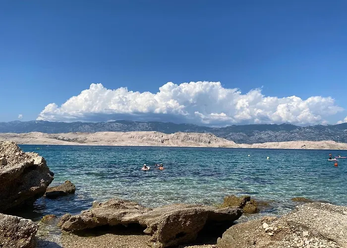 Villa Silencia 200 M Do Mora Jacuzzi Besplatni Parking Idealno Za Obitelj Pag Town